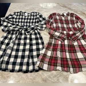 2 Hanna Andersson Holiday Dresses, size 130 (8)